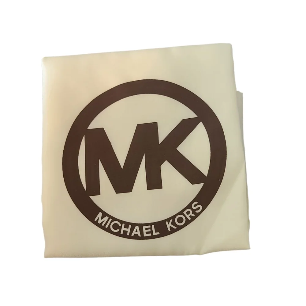 MICHAEL KORS Signature Fold Over Navy Blue Crossbody / Shoulder Bag w/ Gold - Picture 3 of 15